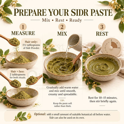 Sidr Powder — Hair and Skin Reset for Weak/Dull Hair & Oily-Acne Skin