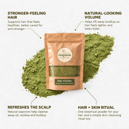Sidr Powder — Hair and Skin Reset for Weak/Dull Hair & Oily-Acne Skin