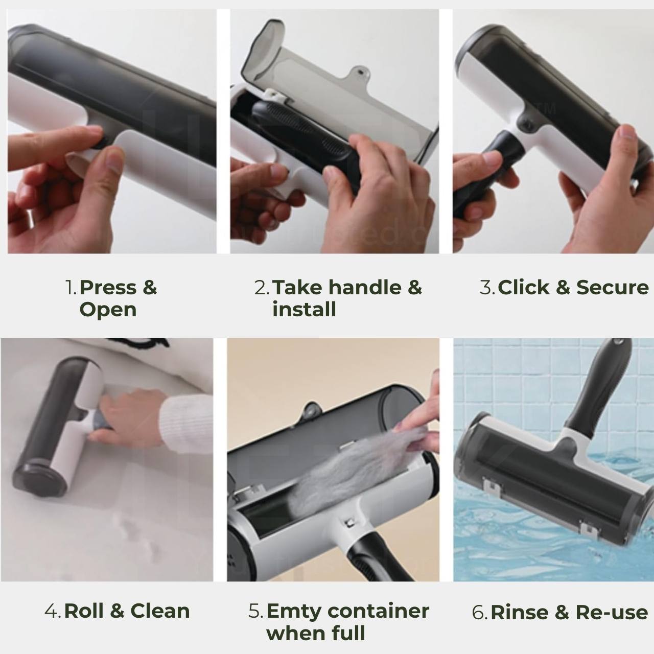 CleanRoll™ – Reusable Pet Hair Remover